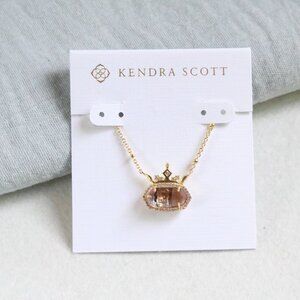 Kendra Scott Disney Elisa Gold Necklace Light Pink Abalone